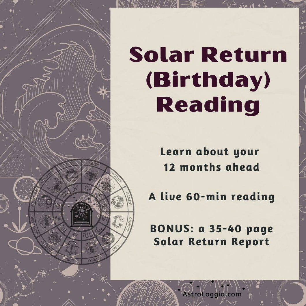 Live Solar Return (Birthday) Reading