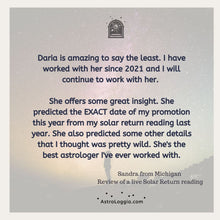 Load image into Gallery viewer, Solar Return, birthday reading